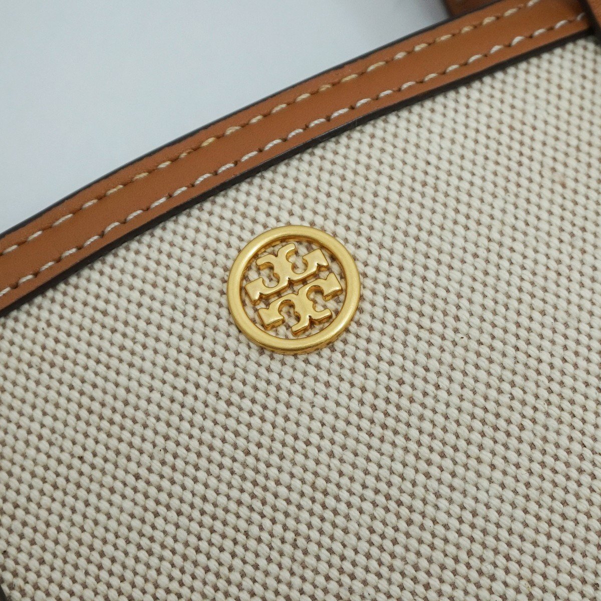 ◇【TORY BURCH トリーバーチ】ウォーカー キャンバス×レザー 2WAYトート トートバッグ_画像5