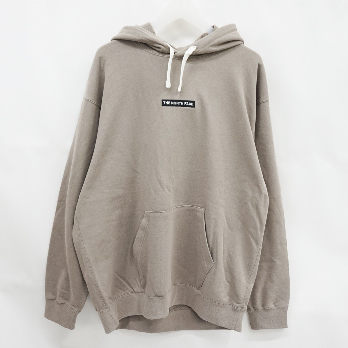 ◇新品同様【THE NORTH FACE ザ・ノース・フェイス】ボックス ロゴ フーディ NT62332A パーカー ミネラルグレー XL_画像1