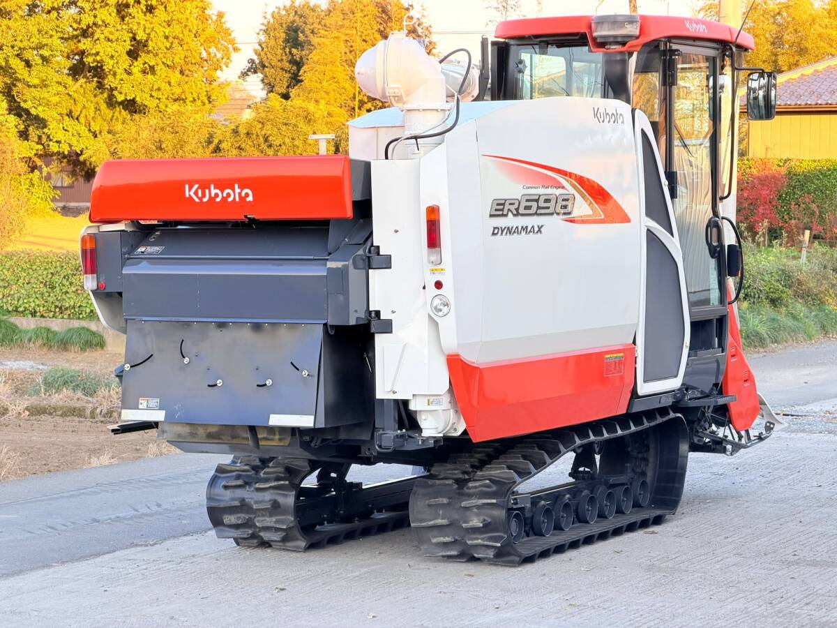 下取り可能 クボタ コンバイン ER698-NSD4MSQW 98馬力 293H 6条刈 ４PC キャビン付き 栃木市_画像4