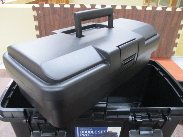 沖縄・離島地域発送不可　リングスター 限定色【ネイビーブル＆ブラック】 　ダブルセットプロ 　工具箱_画像8