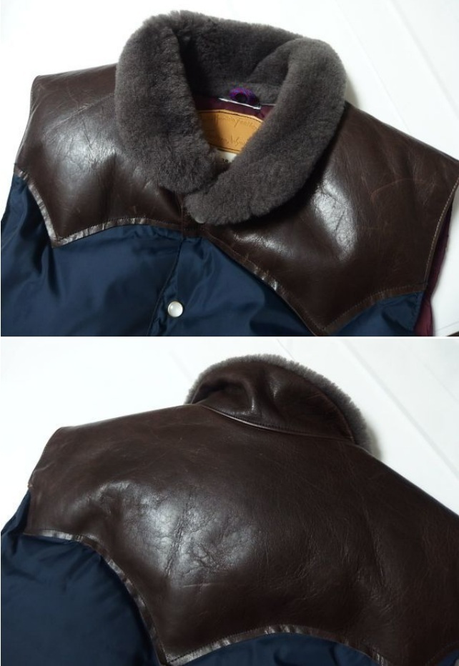 【38】Rocky Mountain × WAREHOUSE CHRISTY ダウンベスト / Featherbed ロッキーマウンテン ウエアハウス_画像4