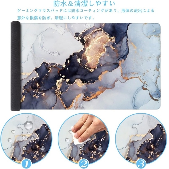 【大判で操作広々】ゲーミングマウスパッド 大型 デスクマット 滑り止め おしゃれな柄 人気 おすすめ_画像5