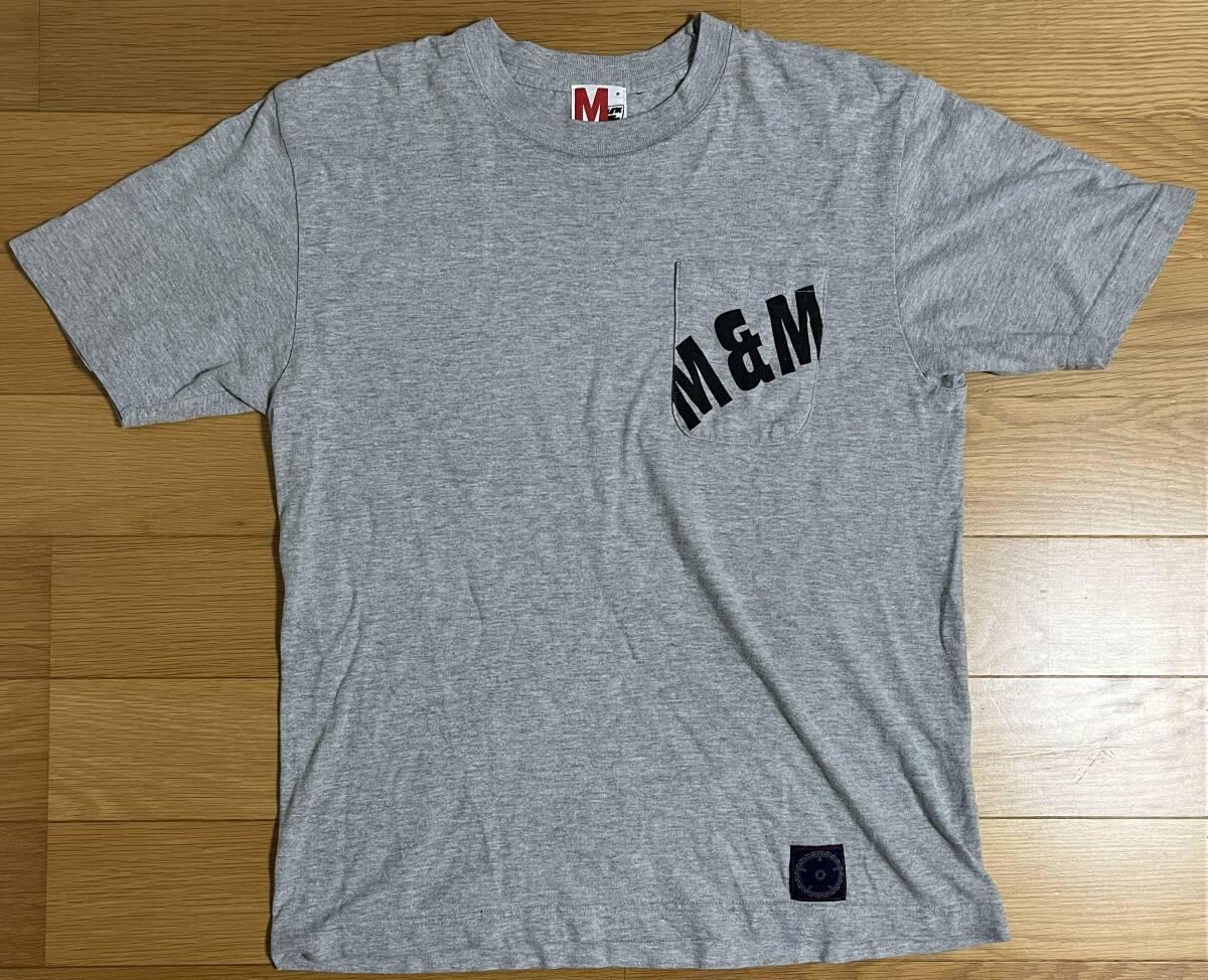 ★　m&m　custom performance ★ 胸ポケット ロゴ Tシャツ Mサイズ 初期 美USED エム&エム エムアンドエム 木村拓哉_画像1