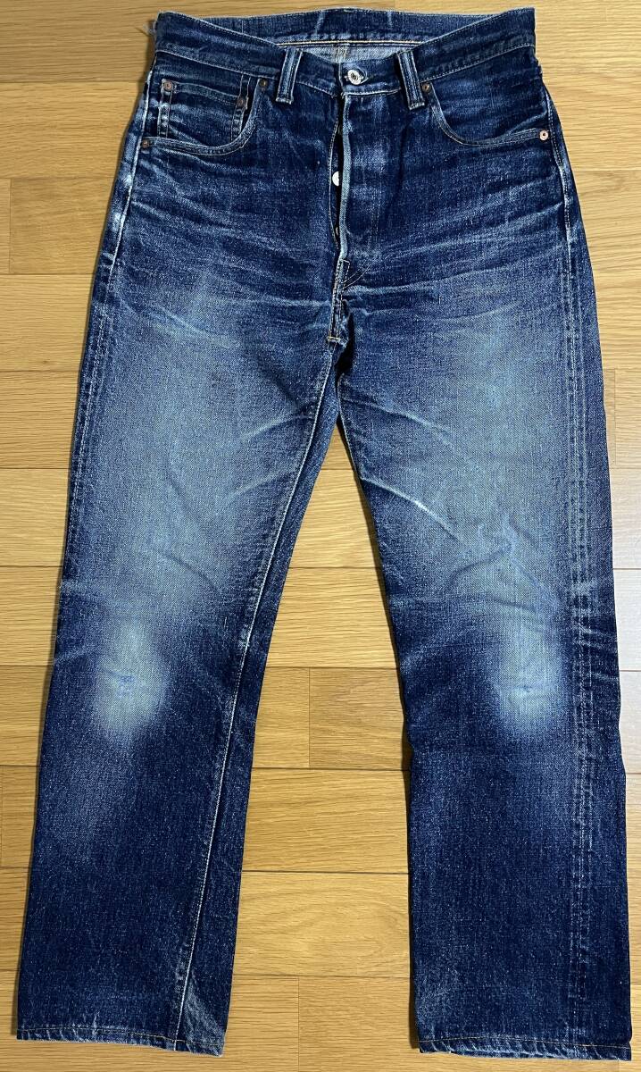 弘前 BRAVERY ねぷたジーンズ W31 WAREHOUSE NEPUTA GENUS WANDERER ORIGINAL USED ダメージ リペア ブレイブリー ワンダラー ウェアハウス_画像2