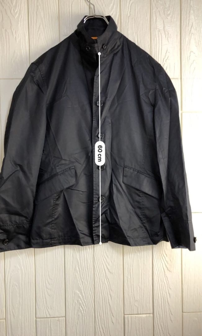 TAKEO KIKUCHI 黒 ナイロンジャケット 60cm着丈_画像3