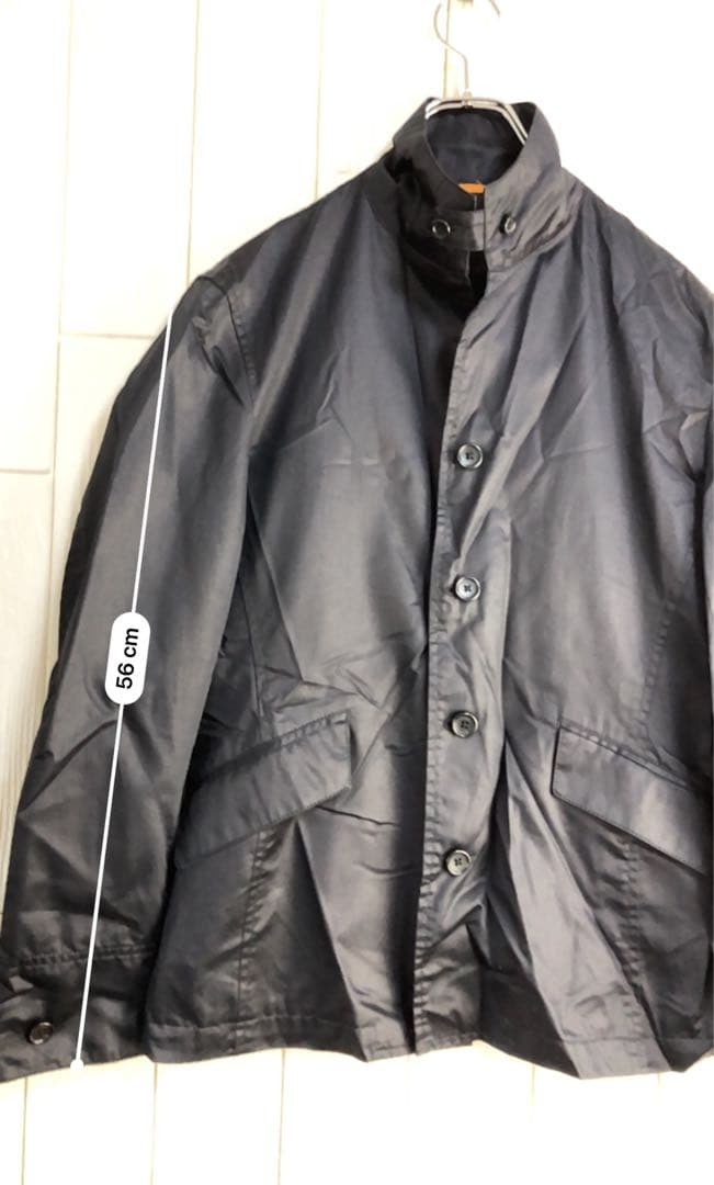 TAKEO KIKUCHI 黒 ナイロンジャケット 60cm着丈_画像4