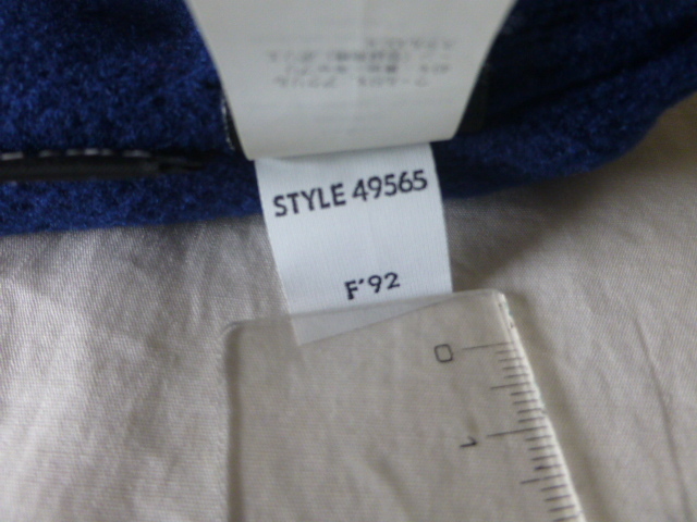 未使用!! patagonia WOOL HAT FA1992年製 廃盤モデル 柄物 ONE SIZE コバルト FRANCE製 ウールハット パタゴニア PATAGONIA patagonia_画像3