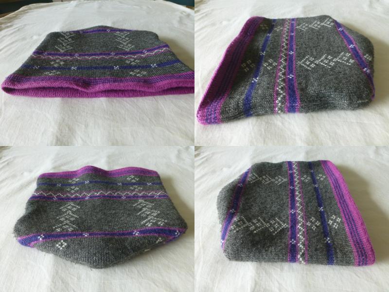 未使用!! patagonia WOOL HAT FA1992年製 廃盤モデル 柄物 ONE SIZE ヘザーグレイ FRANCE製 ウールハット パタゴニア PATAGONIA patagonia_画像8