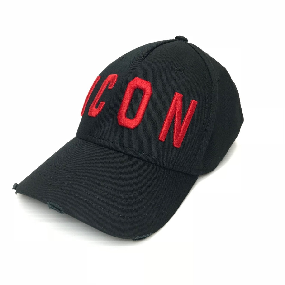 美品☆DSQUARED2☆ディースクエアード ICON キャップ/帽子/定価:18,480円/sizeフリー/ブラック/メンズ_画像1