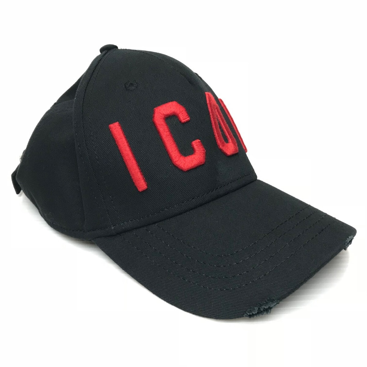 美品☆DSQUARED2☆ディースクエアード ICON キャップ/帽子/定価:18,480円/sizeフリー/ブラック/メンズ_画像2