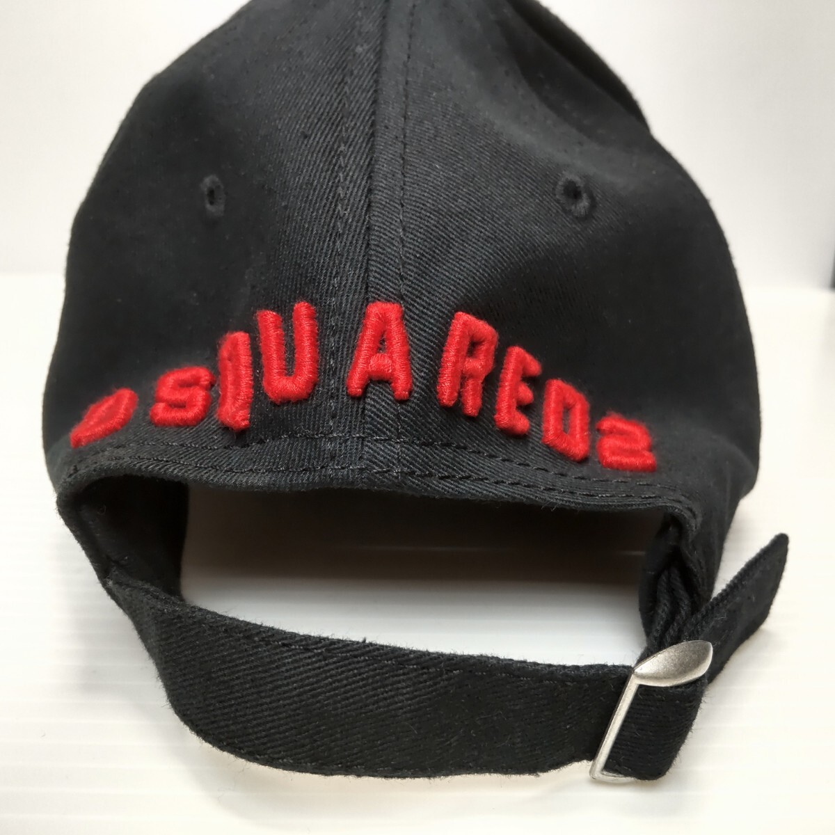 美品☆DSQUARED2☆ディースクエアード ICON キャップ/帽子/定価:18,480円/sizeフリー/ブラック/メンズ_画像3