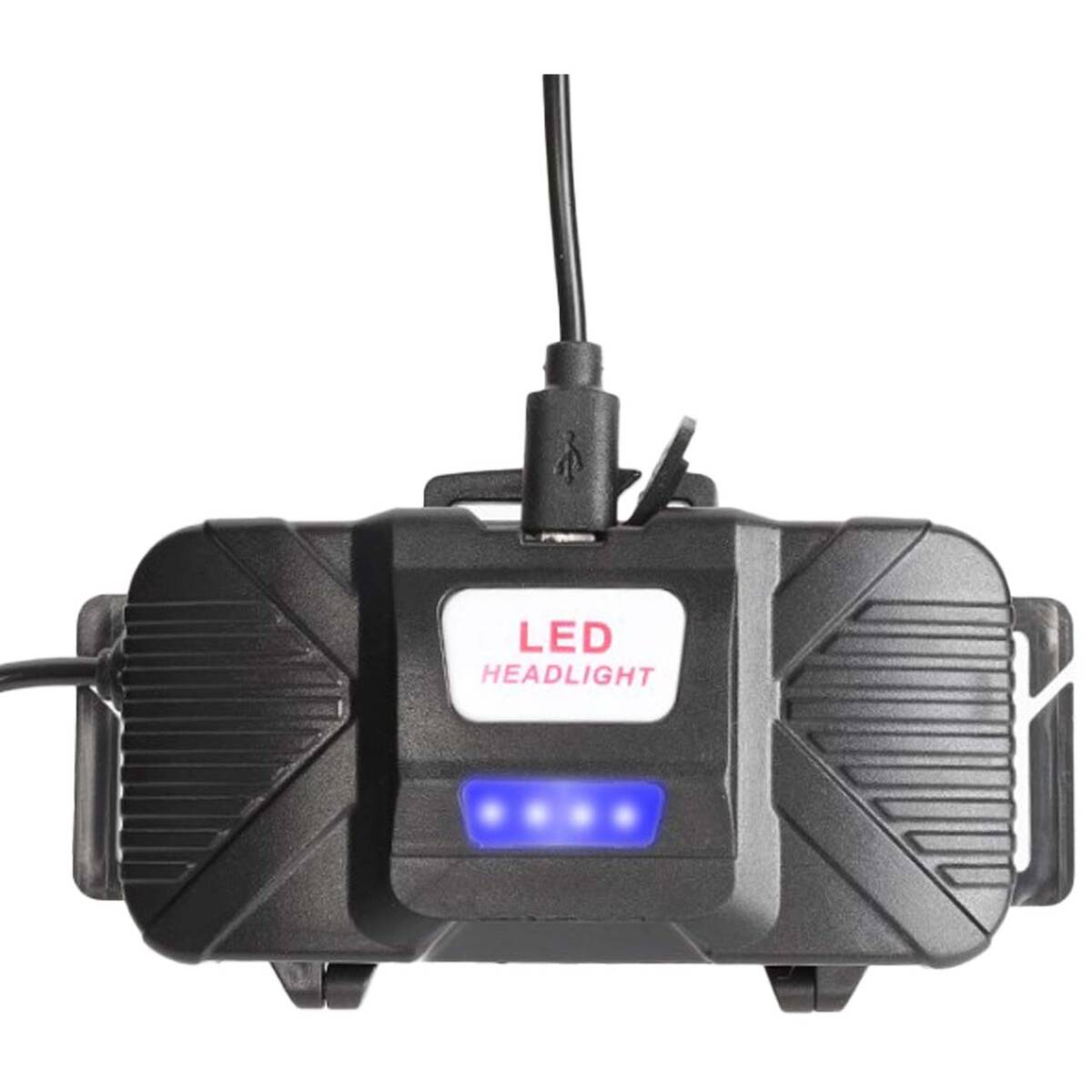 ヘッドライト 充電式 LED 作業 電池 バッテリー アウトドア usb充電 ヘッドランプ 頭 爆光 地震 強力 ライト ワーク 新巨大COB セット 04_画像4