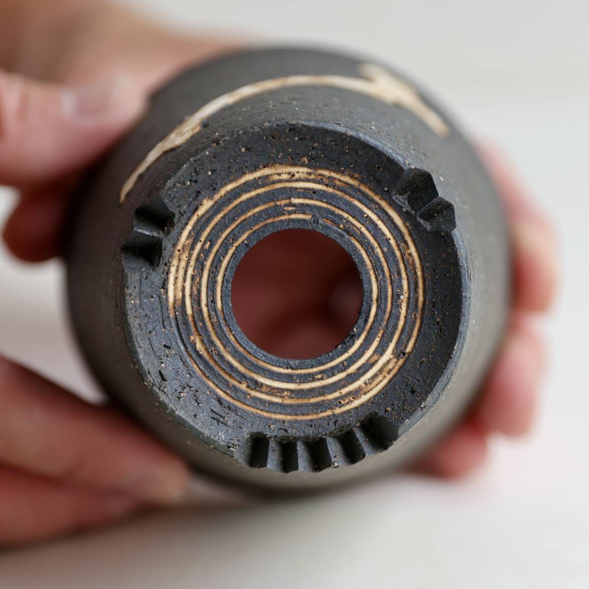 Invisible ink / MUD N DUST THE CUP “BONE” SMOKE AND DUSK EXTRA SMALL XS / invisibleink インビジブルインク 鉢 植木鉢 ポット_画像8