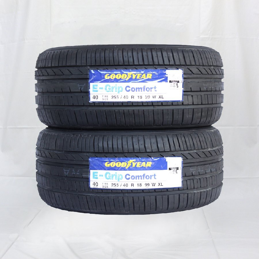 送料無料 255/40R18 99W XL GOODYEAR グッドイヤー EFFICIENT GRIP COMFORT 20年製 正規品 新品 サマータイヤ 2本セット 【セール品】_画像1