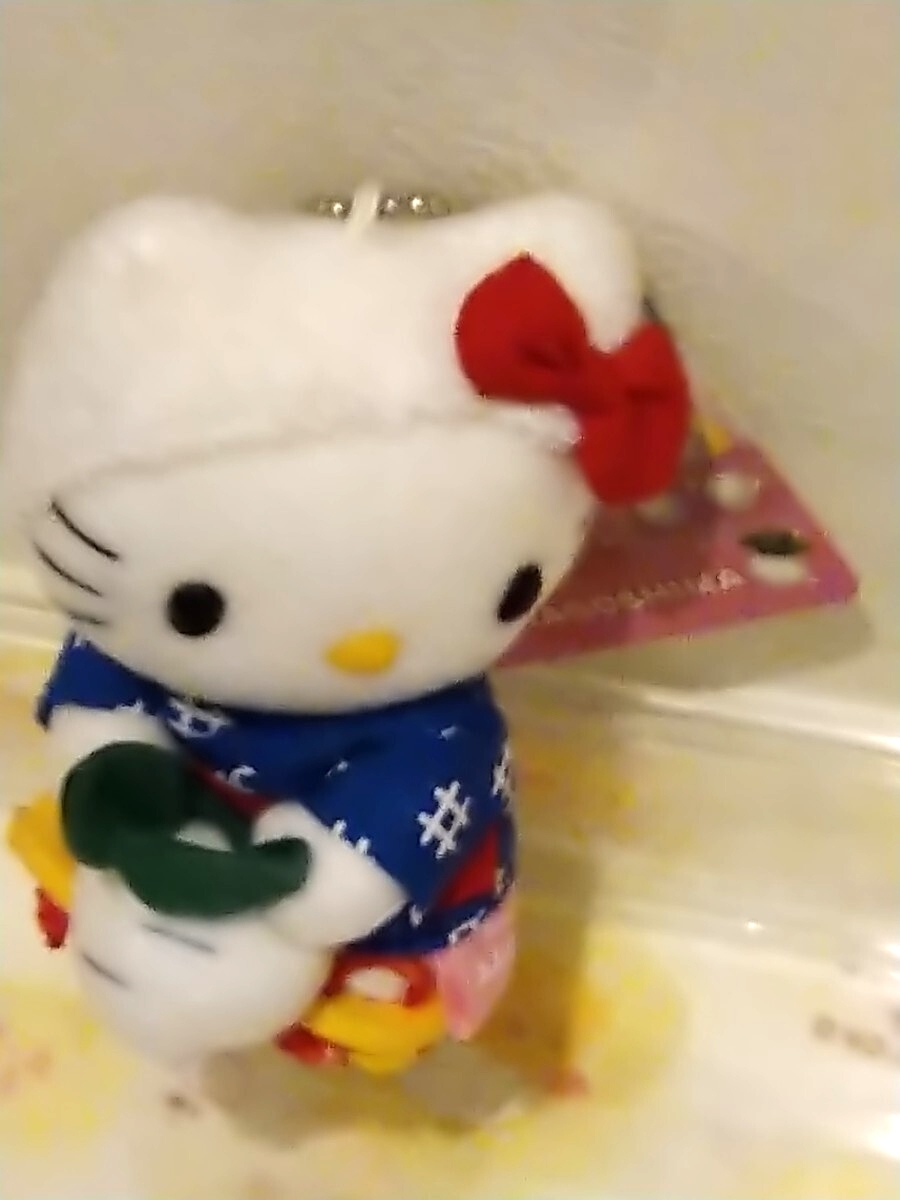 激レア　キティ　鹿児島限定　桜島大根　マスコット　ぬいぐるみ　ボールチェーン　タグ付き未使用品_画像4