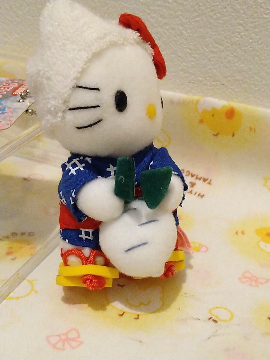 激レア　キティ　鹿児島限定　桜島大根　マスコット　ぬいぐるみ　ボールチェーン　タグ付き未使用品_画像9