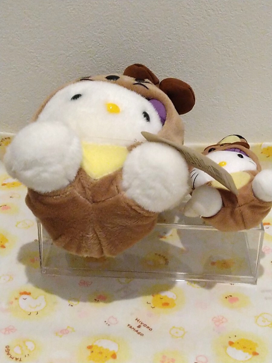 激レア　キティ　北海道限定　ラベンダー　エゾウサギ　ぬいぐるみ　2000年　タグ付き未使用品　おまけ付き_画像5