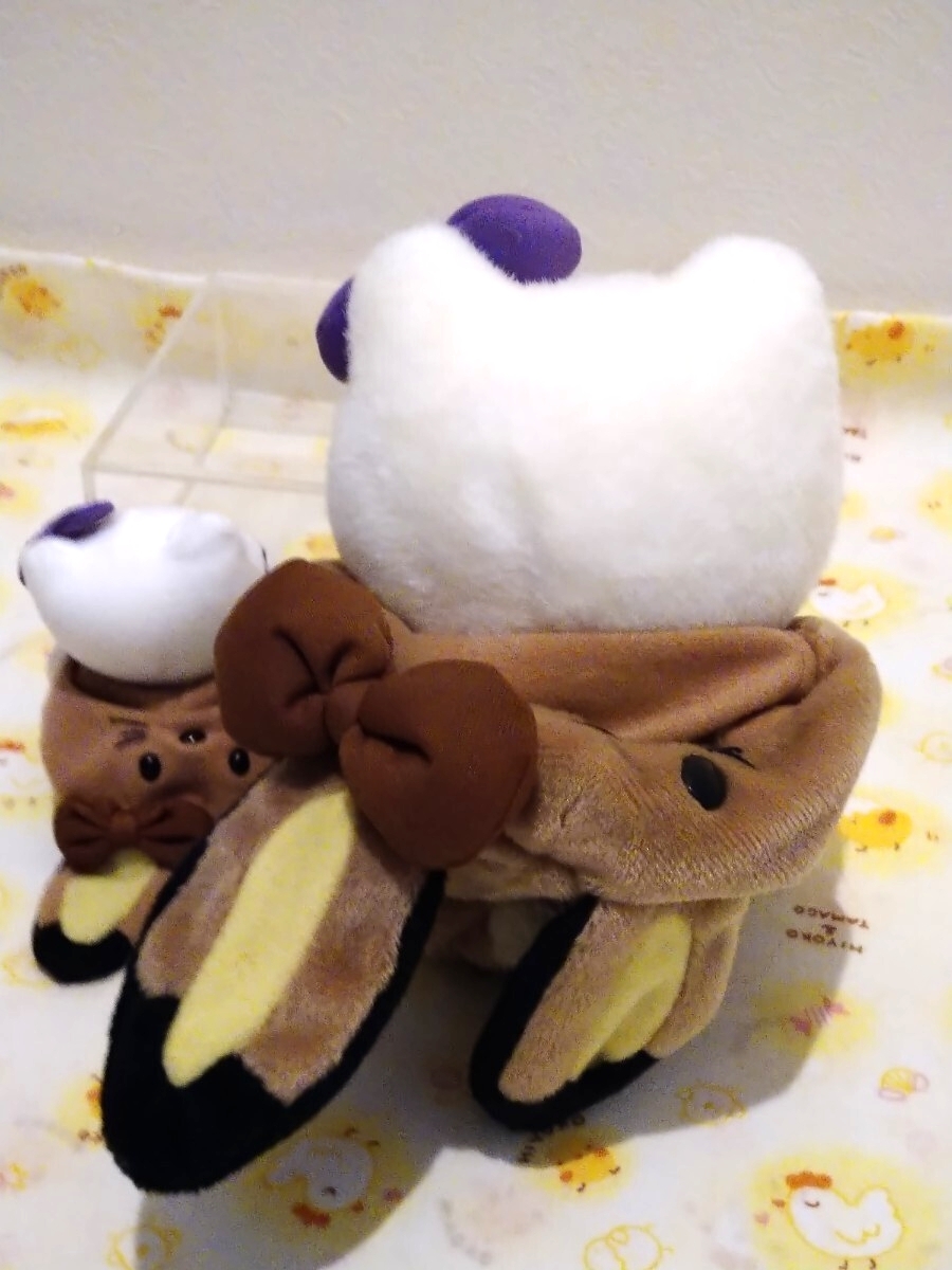 激レア　キティ　北海道限定　ラベンダー　エゾウサギ　ぬいぐるみ　2000年　タグ付き未使用品　おまけ付き_画像7