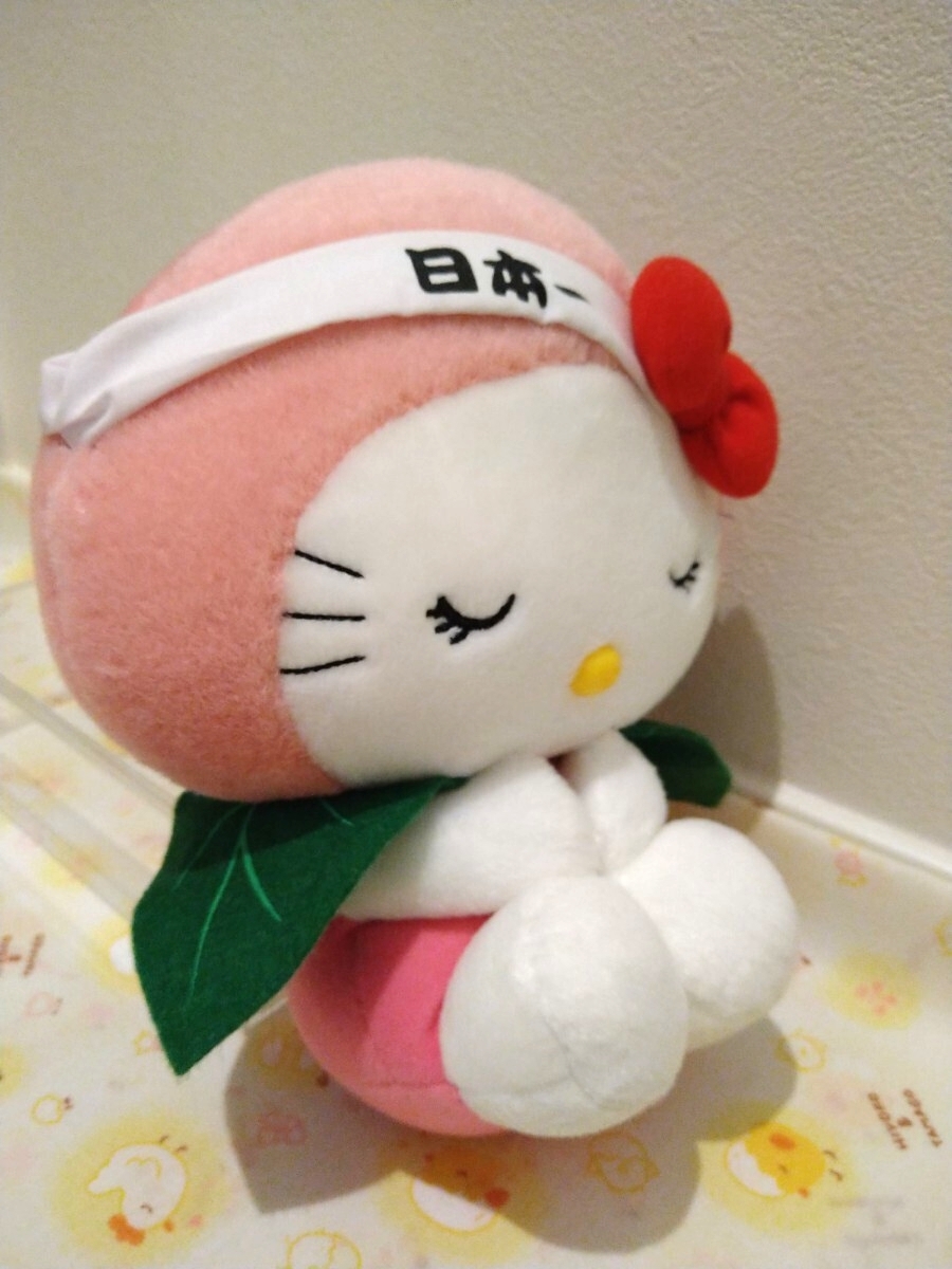 激レア　キティ　岡山限定　桃太郎バージョン　ぬいぐるみ　2006年　タグ付き未使用品_画像9
