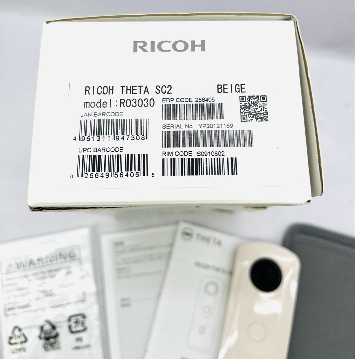  ◎1円◎ 開封済 美品 リコーRICOH THETA SC2 R03030 全天球カメラ ★同梱不可co②_画像2