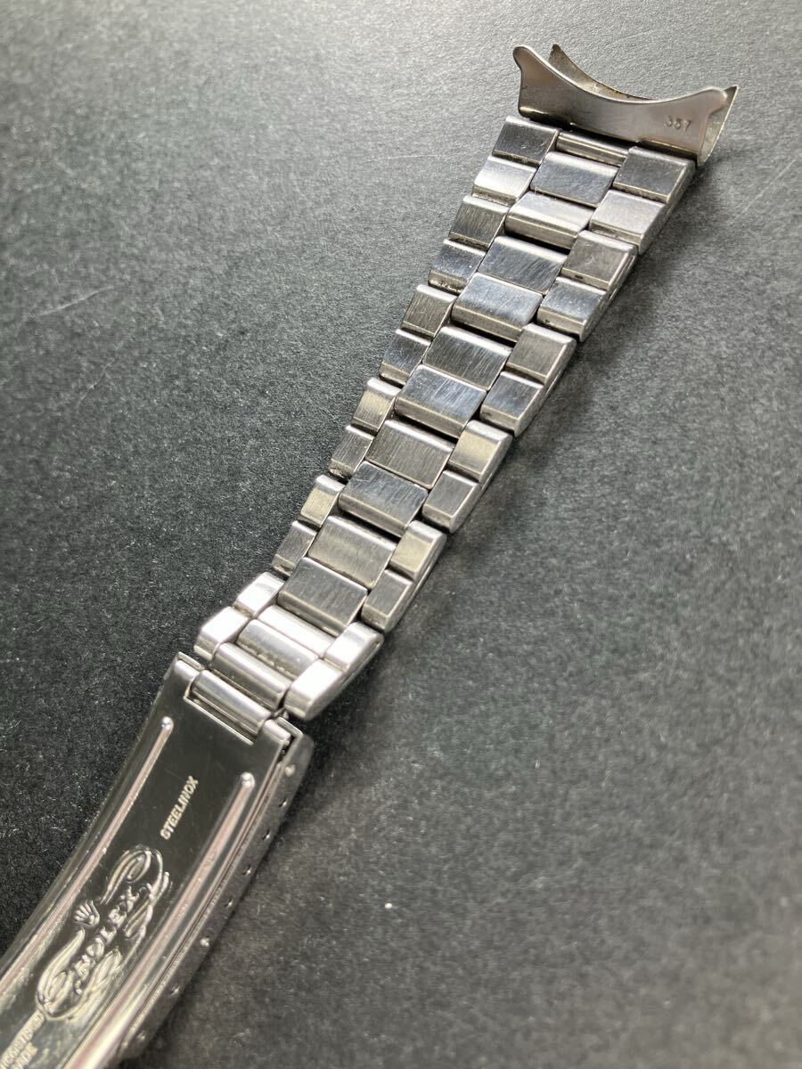 純正品 フルコマ 7835 FF357 19mm 巻きブレス ロレックス ROLEX Watchbreath 6694 1500 5500 6294 6564 6565 1501 GENUINE 257_画像4
