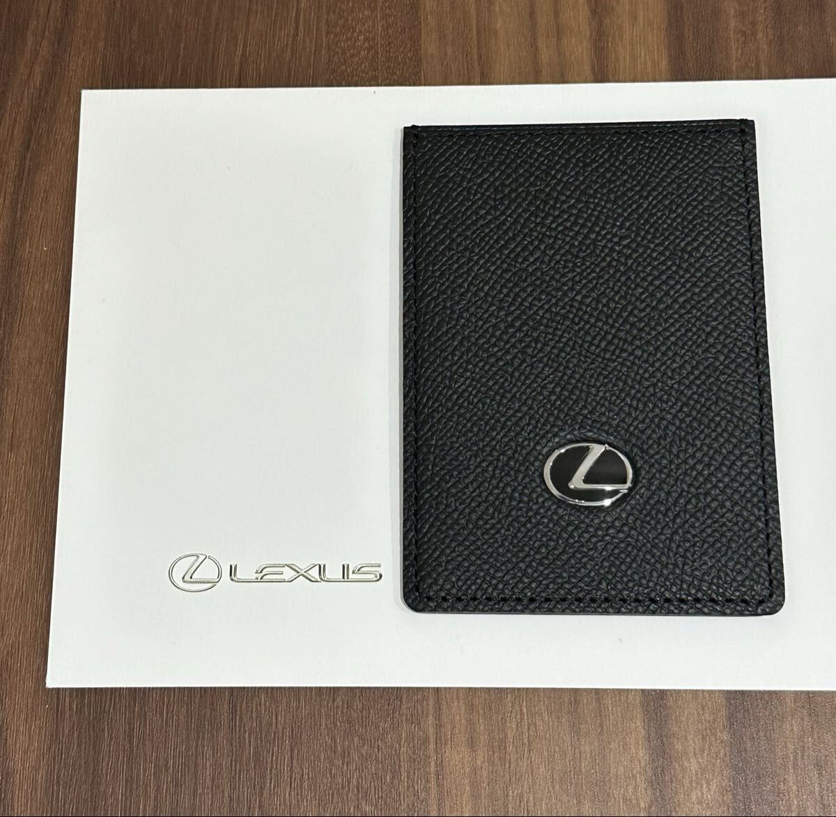 レクサス LEXUS 純正『スマートカードキーケース』正規品 カーフレザー ブラック 日本製 送料無料 新品未使用 _画像1