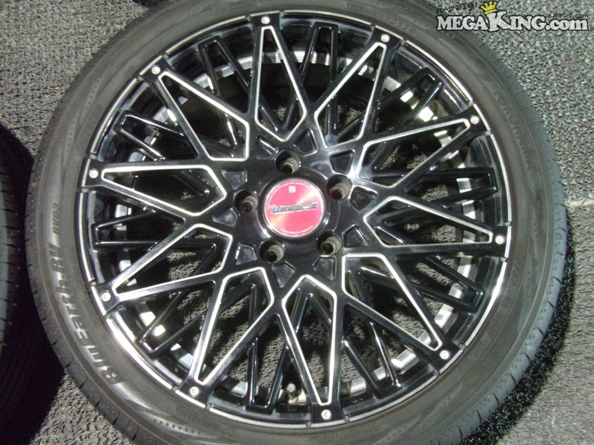 HOTSTUFF レグザスフォーブス 18インチ 7J+55 5穴 PCD114.3 BluEarth-RV RV03 2024年製 215/45R18 4本 ZRR80にて使用 ノア 等 / S10-1918_画像5