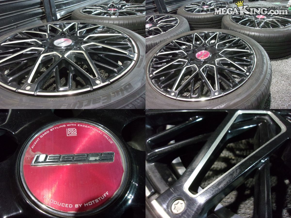 HOTSTUFF レグザスフォーブス 18インチ 7J+55 5穴 PCD114.3 BluEarth-RV RV03 2024年製 215/45R18 4本 ZRR80にて使用 ノア 等 / S10-1918_画像6