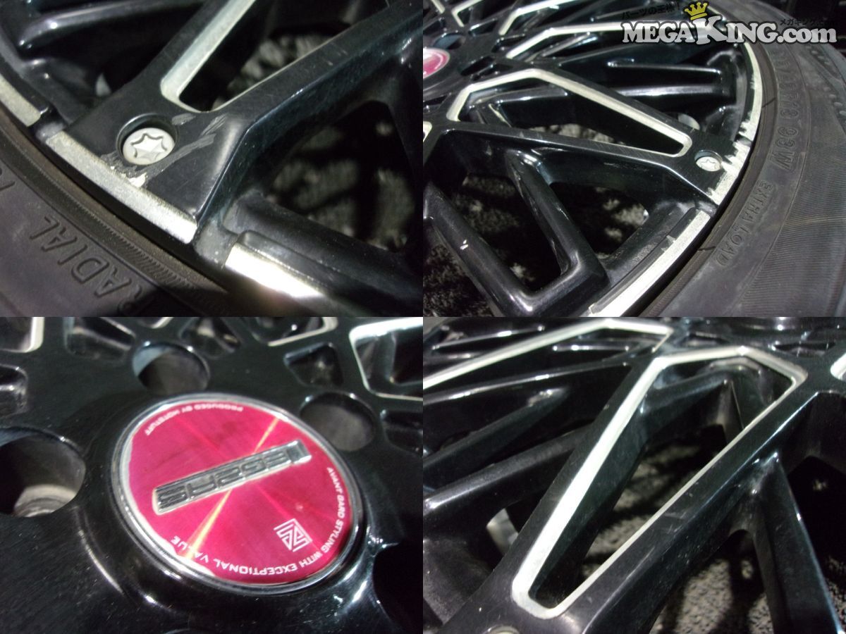 HOTSTUFF レグザスフォーブス 18インチ 7J+55 5穴 PCD114.3 BluEarth-RV RV03 2024年製 215/45R18 4本 ZRR80にて使用 ノア 等 / S10-1918_画像8