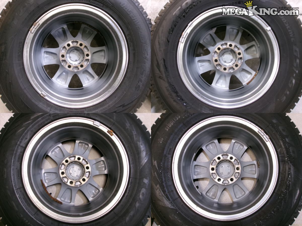 ★送料無料★GUN125 ハイラックス 純正 ENKEI T2 17インチ 7.5J+30 6穴 PCD139.7 ガンメタ系 スタッドレス 265/65R17 4本 / 4S11-821_画像7