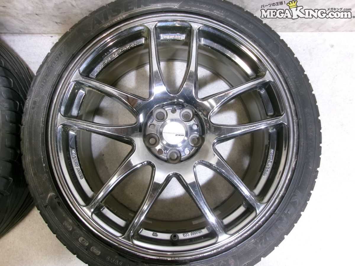 WORK ワーク EMOTION Kiwami エモーション極 18インチホイール 7.5J+38 8.5J+47 5穴 PCD100 4本 / 4KS11-1590_画像3