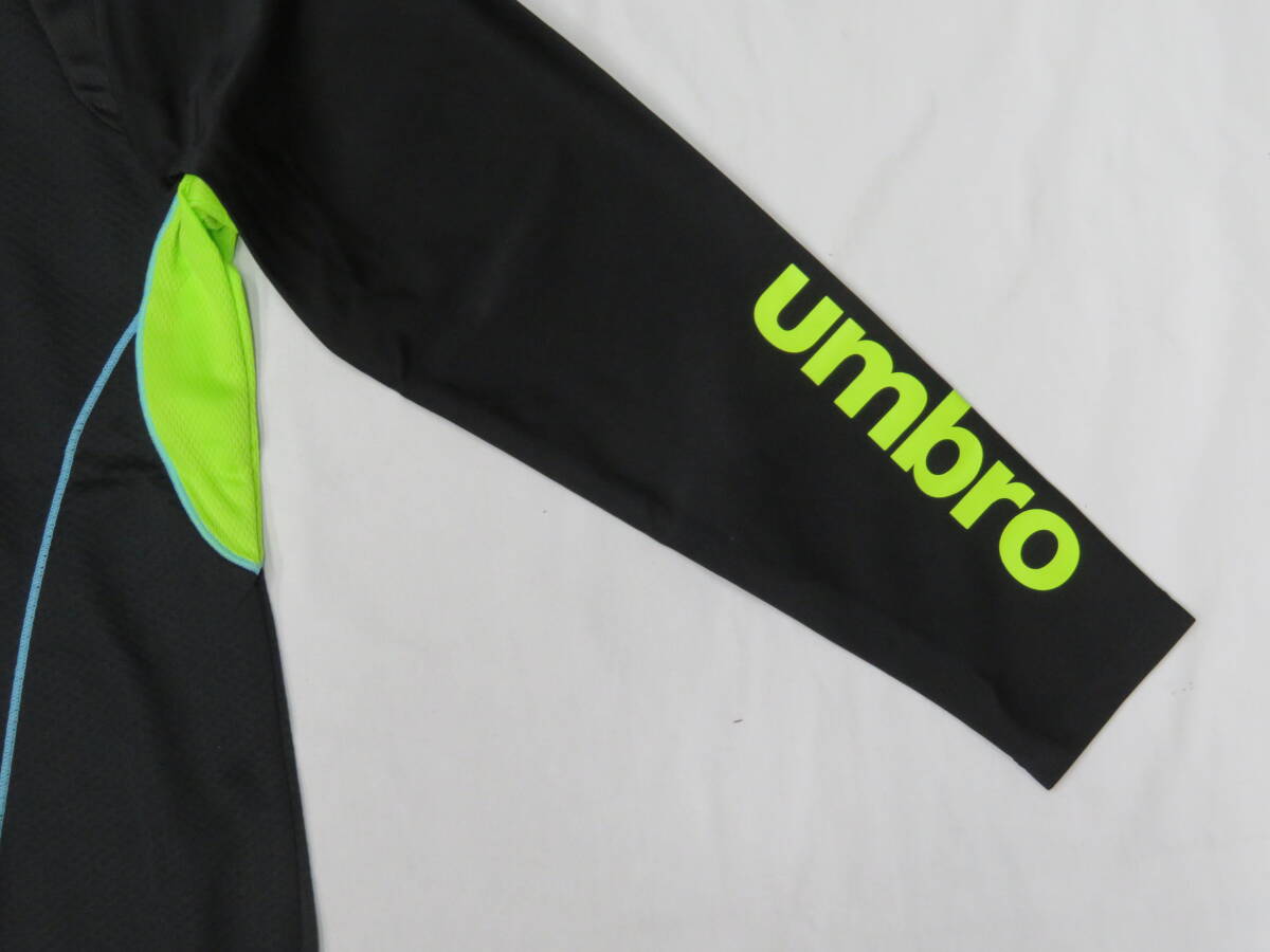 902　アンブロ　ハイネック　プラシャツ　黒（O）_画像2