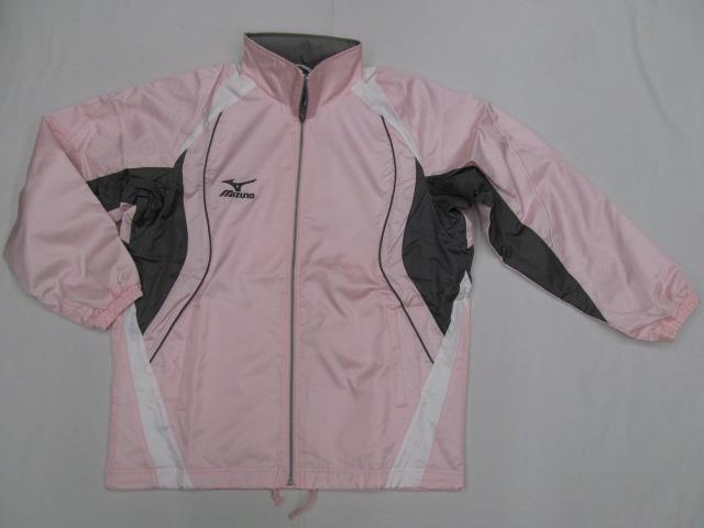 690 ミズノ ウィンドブレーカージャケット ピンク(M)_画像1