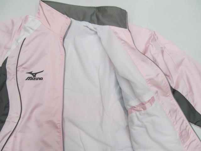 690 ミズノ ウィンドブレーカージャケット ピンク(M)_画像2