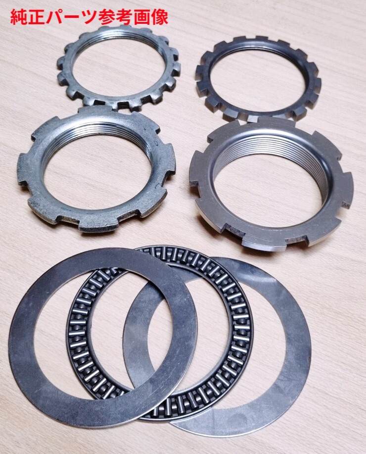 136-B-1◆ホンダ NSR250 チタン合金 リアサスペンションイニシャルアジャスター&スラストベアリング セット NSR250 MC18 MC21 MC28 互換_画像3