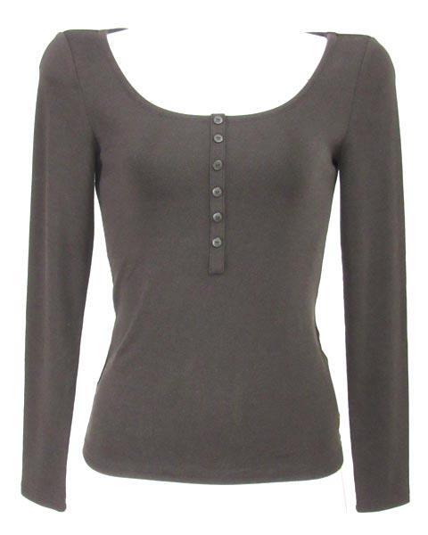  Foxey New York FOXEY подпалина чай трикотажный джемпер с длинным рукавом 38