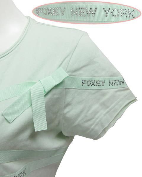  Foxey New York зеленый трикотаж с коротким рукавом 40