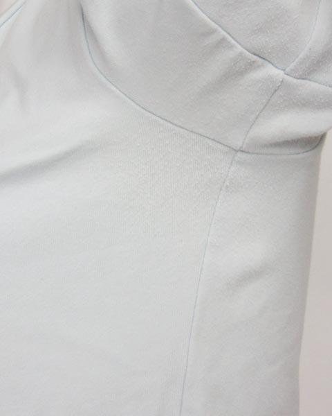 ef девушка FOXEY бледно-голубой короткий рукав tops S