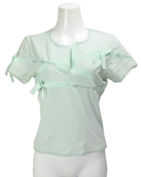  Foxey New York зеленый трикотаж с коротким рукавом 40