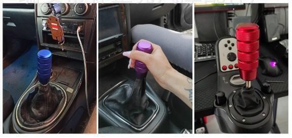 シフトノブ MT AT アルミ合金 ブラック 黒 カスタム 変換アダプター (0611)_画像7