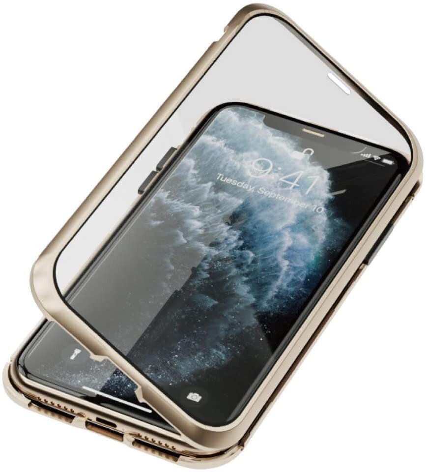 ★送料無料　3枚セット　エアリア iPhone11pro専用　3色セット(ゴールド・ブラック・シルバー)　3個セット 360STRONG2 ガラス_画像7