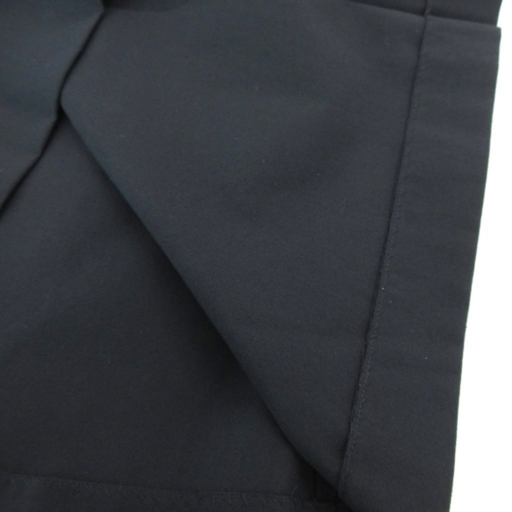 マーガレットハウエル MARGARET HOWELL WOOL COTTON TWILL SKIRT ツイルスカート 3 ダークネイビー ミモレ丈 ボックスプリーツ /UO_画像3
