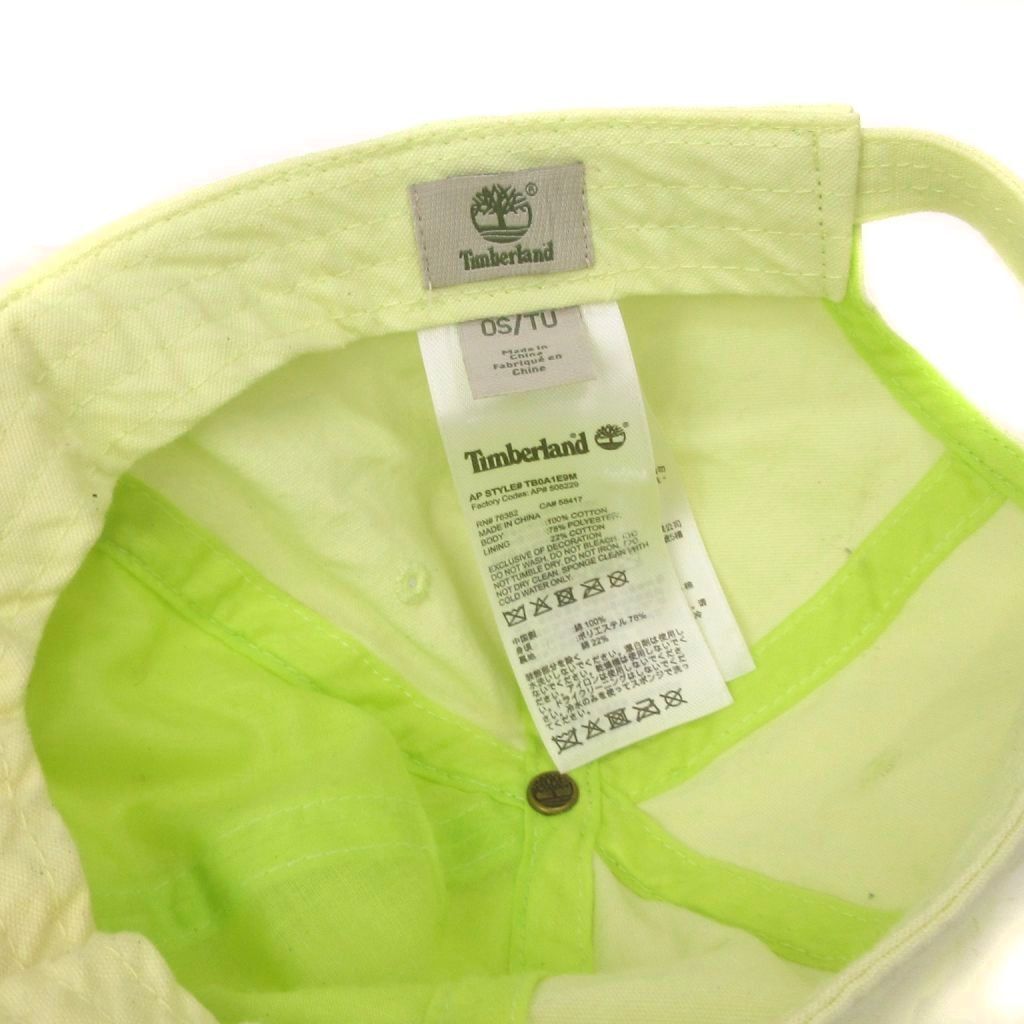 ティンバーランド Timberland サウンドビュー コットン キャンバス ベースボール キャップ ロゴ 刺繍 TB0A1E9M 黄系 OS_画像5