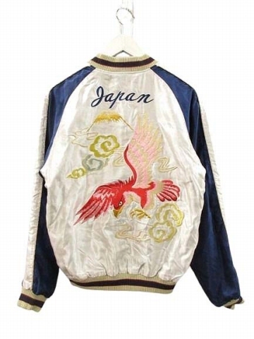 テーラートーヨー TAILOR TOYO 東洋 スーベニアジャケット リバーシブルスカジャン TT15542 虎柄 ブラック シルバー M メンズ_画像3