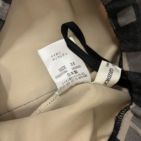 ジャンニロジュディチェ GIANNI LO GIUDICE パンツ 総柄 ウエストゴム NHLAP-20230 36 ベージュ 黒 ブラック グレー レディース_画像7