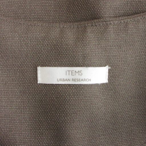 ITEMS URBANRESEARCH アイテムズ アーバンリサーチ セットアップ ブラウス ノースリーブ スカート ロング丈 茶系 F_画像6