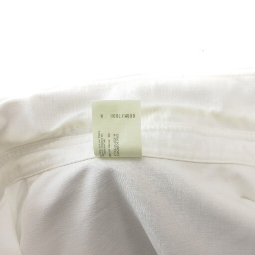 ミスターハリウッド N.HOOLYWOOD エヌハリ AREA シャツジャケット スラブ 胸ポケット 長袖 38 白 ホワイト 181-SH11-006 pieces_画像6
