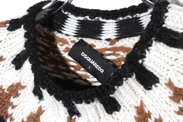 2021AW DSQUARED2 ディースクエアード ベアウールニット L beige ベージュ S71HA1091 /● メンズ_画像3
