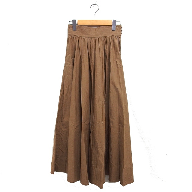  Ron Herman Ron Herman flair юбка maxi gya The - хлопок хлопок боковой Zip XS чай Brown /NT18 женский 