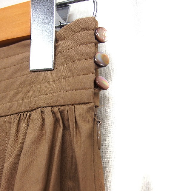  Ron Herman Ron Herman flair юбка maxi gya The - хлопок хлопок боковой Zip XS чай Brown /NT18 женский 